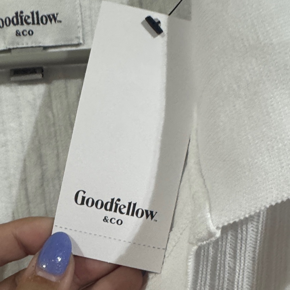 Size XL Goodfellow & Co white Polo Shirt - Picture 2 of 6